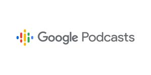 A gray google podcast logo is shown.