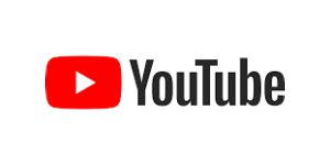 A red and black logo for youtube.