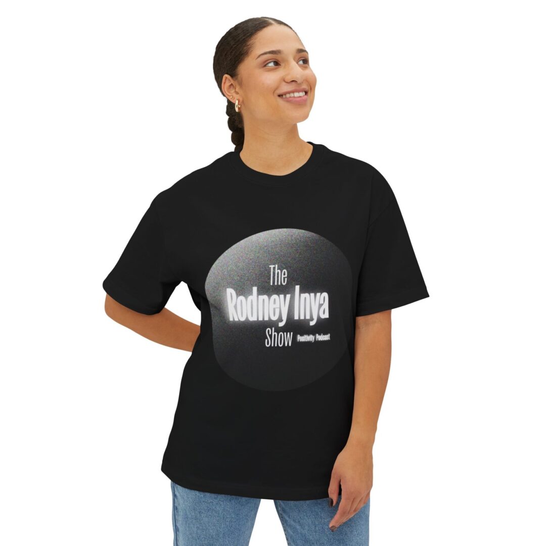 The Rodney Inya Show Unisex Oversized Tee - Comfy Casual Wear, Everyday Essentials, Gift for Podcast Lovers, Stylish Graphic Shirt - Image 3